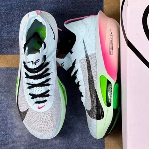 Nike Shoes - Nike Alphafly 3 Green and Blue Athletic Sneakers
